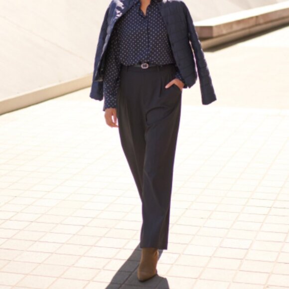 UNIQLO Pleated Wide Leg Trousers -Size XS (NWOT) - Picture 1 of 4